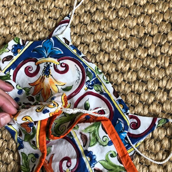 Dolce & Gabbana Girls Printed Cotton Top with rope strap details 10-12 years - Picture 6 of 6